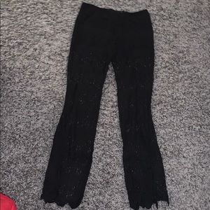 Black knit GUESS pants